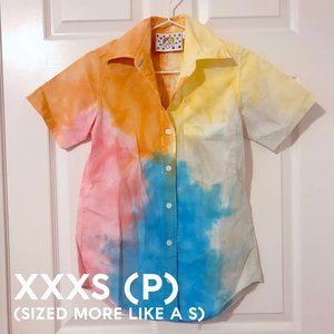 Big Bud Press Painter's Palette Tie-dye Button-up
